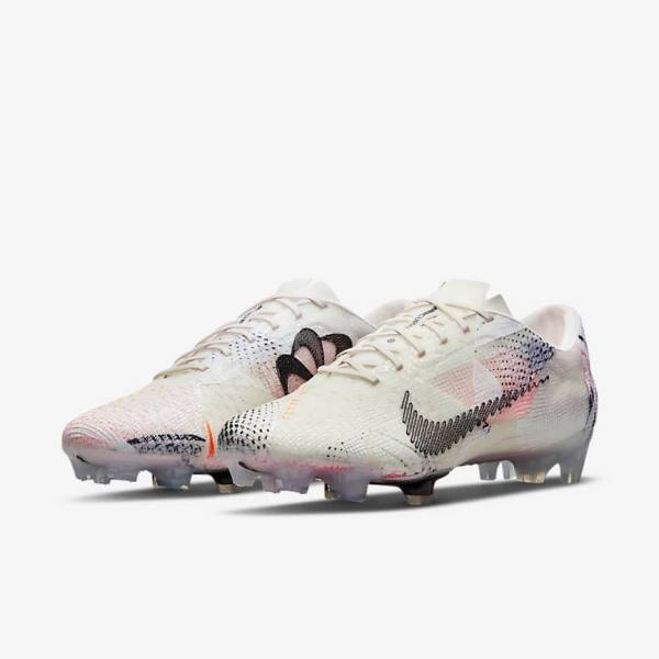 Men's Nike Mercurial Vapor Next Nature FG Firm-Ground Football Shoes Light Pink / Orange / Black | NK427BEW