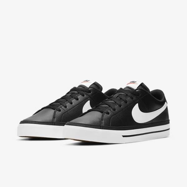 Men's Nike NikeCourt Legacy Trainers Black / Light Brown / White | NK986DBG