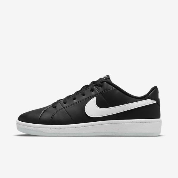 Men\'s Nike NikeCourt Royale 2 Next Nature Trainers Black / White | NK906TMB