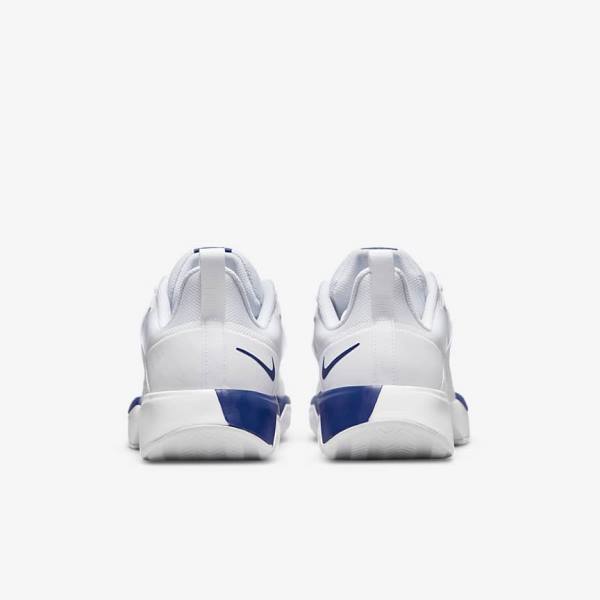 Men's Nike NikeCourt Vapor Lite Clay Court Tennis Shoes White / Royal Blue | NK591WTU