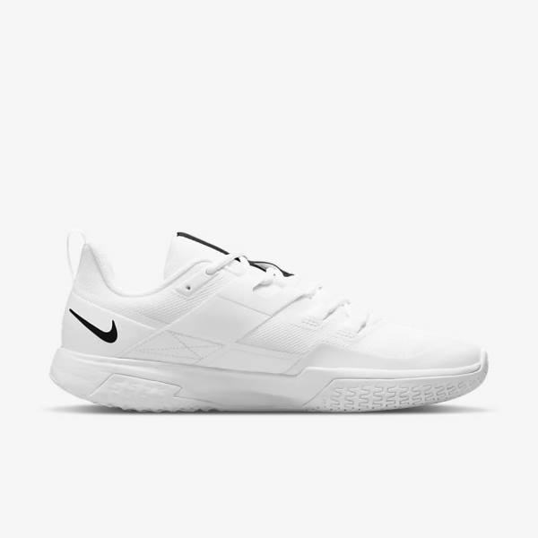 Men's Nike NikeCourt Vapor Lite Hard Court Tennis Shoes White / Black | NK365JME