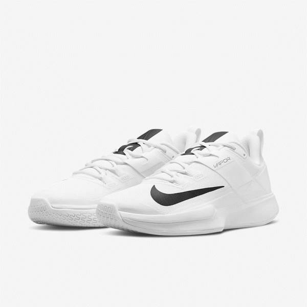 Men's Nike NikeCourt Vapor Lite Hard Court Tennis Shoes White / Black | NK365JME