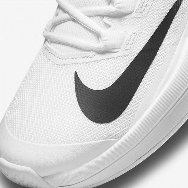 Men's Nike NikeCourt Vapor Lite Hard Court Tennis Shoes White / Black | NK365JME