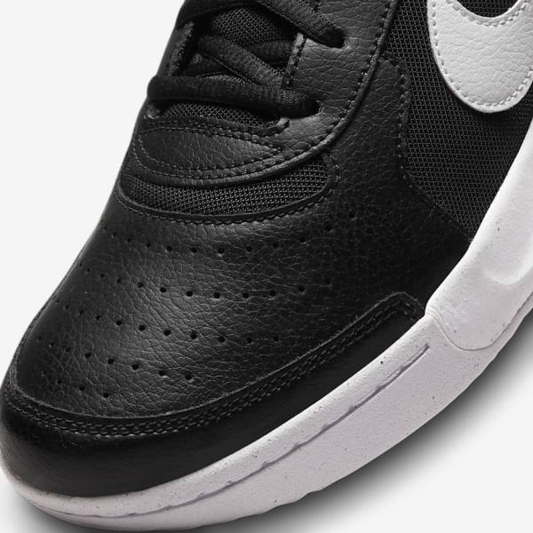 Men's Nike NikeCourt Zoom Lite 3 Hard Court Tennis Shoes Black / White | NK830HGY