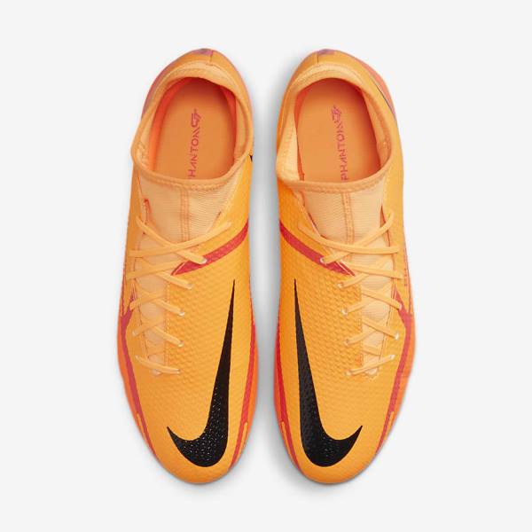 Men's Nike Phantom GT2 Academy Dynamic Fit MG Multi-Ground Football Shoes Orange / Light Red / Black | NK380OQF