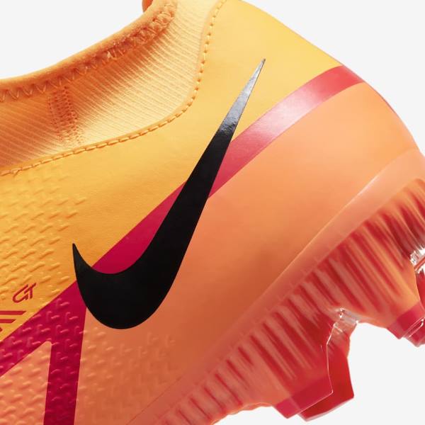 Men's Nike Phantom GT2 Academy Dynamic Fit MG Multi-Ground Football Shoes Orange / Light Red / Black | NK380OQF