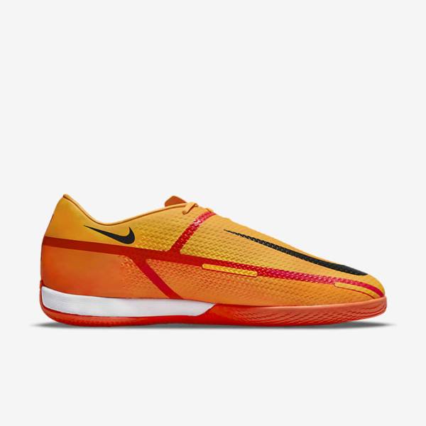 Men's Nike Phantom GT2 Academy IC Indoor-Court Football Shoes Orange / Light Red / Black | NK296CHJ