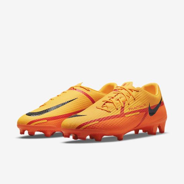 Men's Nike Phantom GT2 Academy MG Multi-Ground Football Shoes Orange / Light Red / Black | NK174GTJ