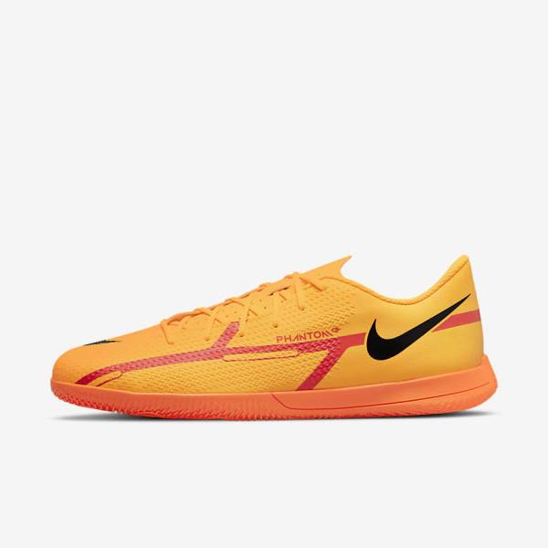 Men\'s Nike Phantom GT2 Club IC Indoor Court Football Shoes Orange / Light Red / Black | NK603AET