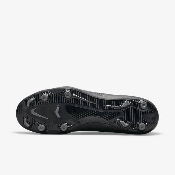 Men's Nike Phantom GT2 Club MG Multi-Ground Football Shoes Black / Dark Grey / Metal Silver | NK105VGT