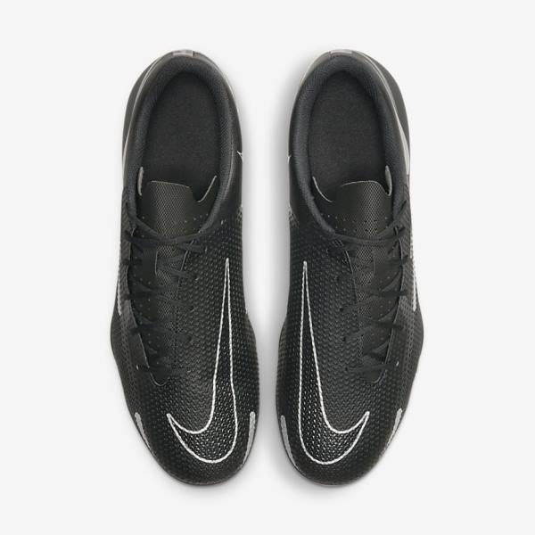 Men's Nike Phantom GT2 Club MG Multi-Ground Football Shoes Black / Dark Grey / Metal Silver | NK105VGT