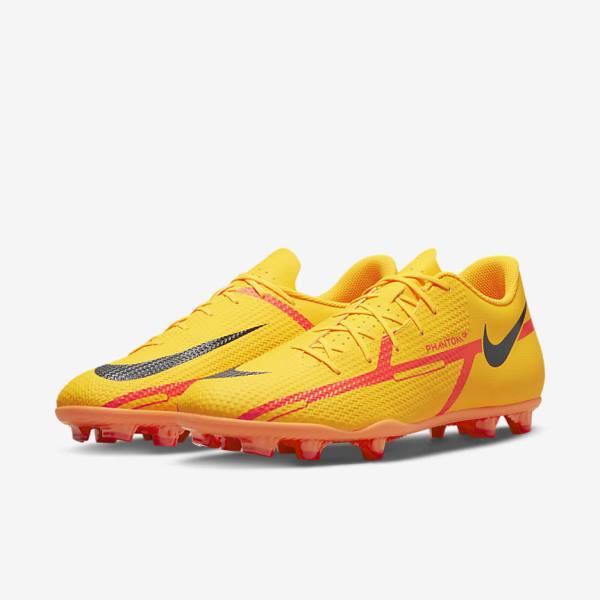 Men's Nike Phantom GT2 Club MG Multi-Ground Football Shoes Orange / Light Red / Black | NK703BPQ