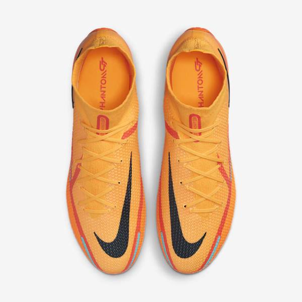 Men's Nike Phantom GT2 Dynamic Fit Elite AG-Pro Artificial-Grass Football Shoes Orange / Light Red / Black | NK675CSI