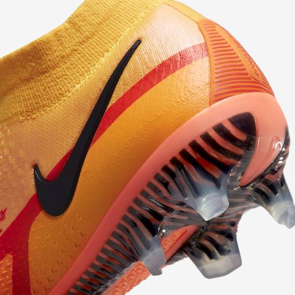 Men's Nike Phantom GT2 Dynamic Fit Elite FG Firm-Ground Football Shoes Orange / Light Red / Black | NK867BXW