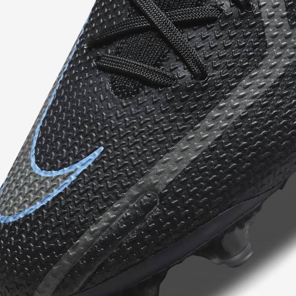 Men's Nike Phantom GT2 Dynamic Fit Elite FG Firm-Ground Football Shoes Black / Grey | NK890PDF