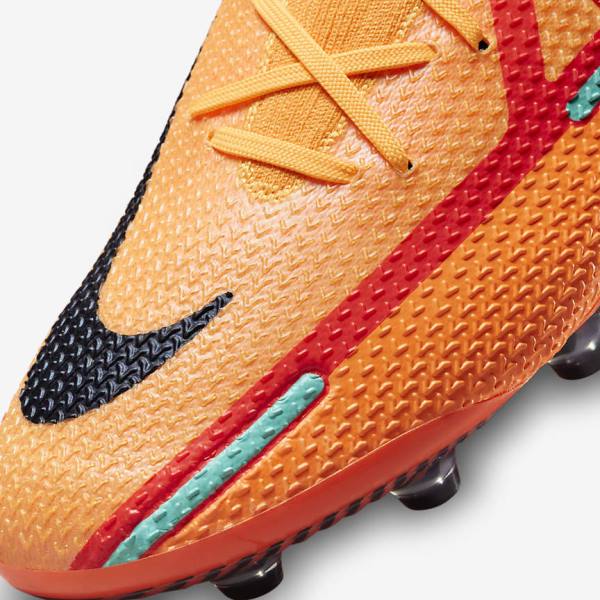 Men's Nike Phantom GT2 Elite AG-Pro Artificial-Grass Football Shoes Orange / Light Red / Black | NK859IGA