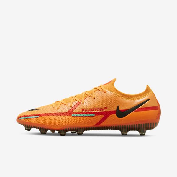 Men\'s Nike Phantom GT2 Elite AG-Pro Artificial-Grass Football Shoes Orange / Light Red / Black | NK859IGA