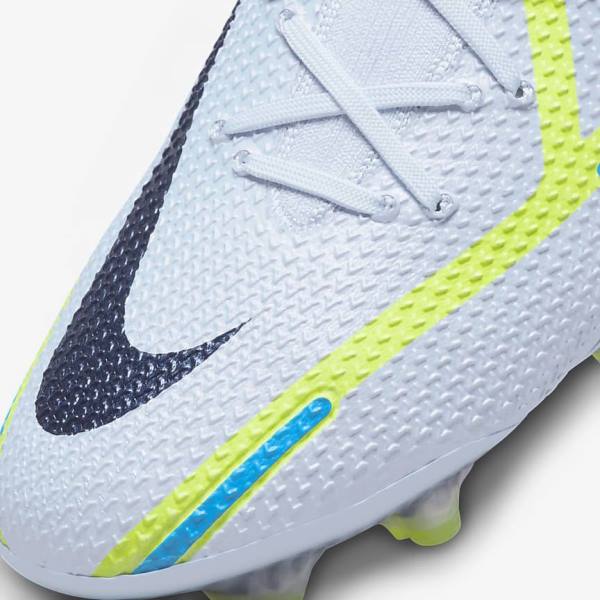 Men's Nike Phantom GT2 Elite FG Firm-Ground Football Shoes Grey / Light Blue | NK819NDV