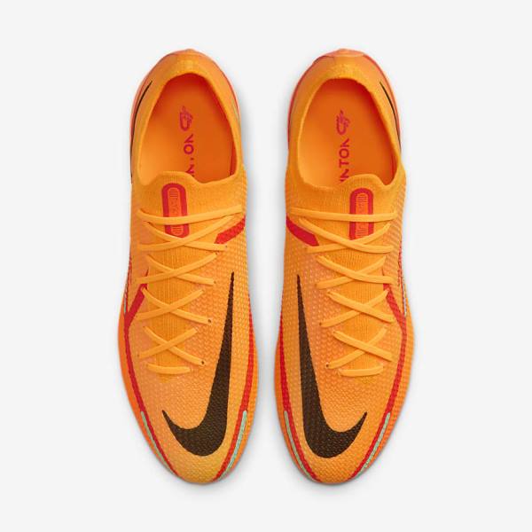 Men's Nike Phantom GT2 Elite FG Firm-Ground Football Shoes Orange / Light Red / Black | NK851WRU