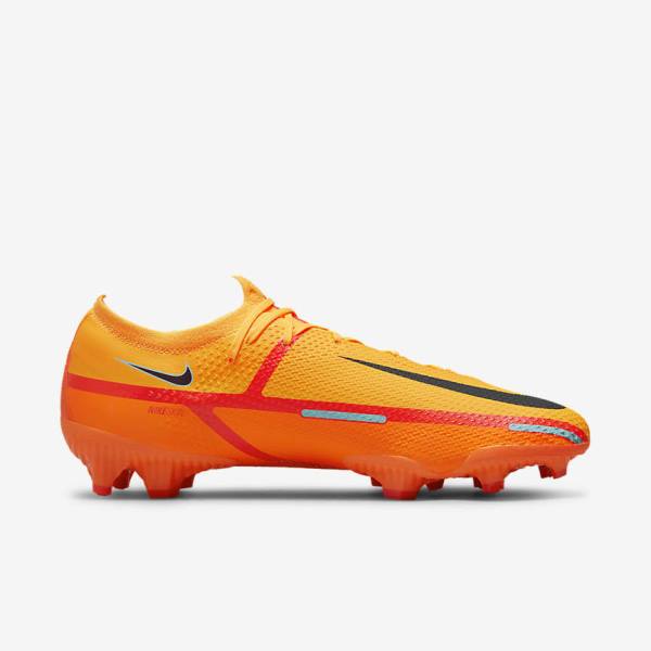 Men's Nike Phantom GT2 Pro FG Firm-Ground Football Shoes Orange / Light Red / Black | NK236GJI