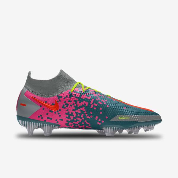 Men's Nike Phantom GT Elite By You Custom Firm Ground Football Shoes Multicolor | NK013ZMI