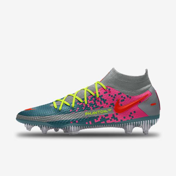 Men\'s Nike Phantom GT Elite By You Custom Firm Ground Football Shoes Multicolor | NK013ZMI