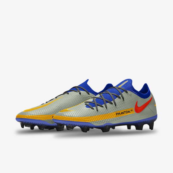 Men's Nike Phantom GT Elite By You Custom Firm Ground Football Shoes Multicolor | NK163IPA