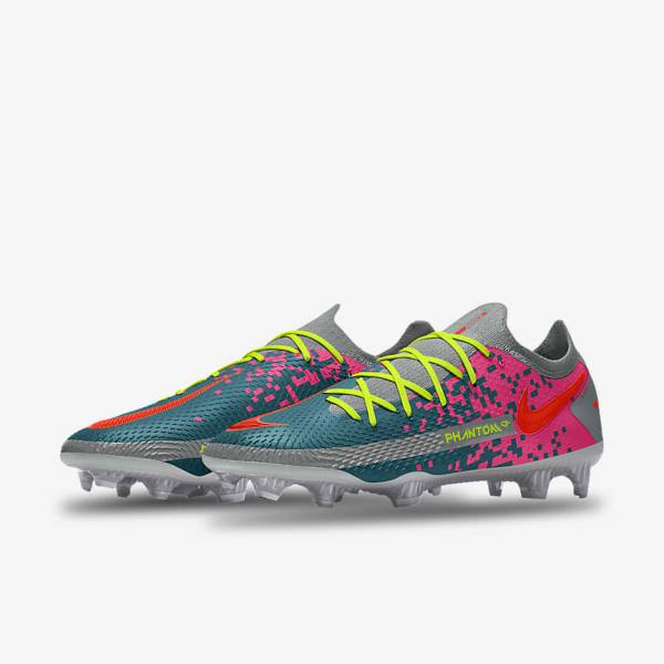 Men's Nike Phantom GT Elite By You Custom Firm Ground Football Shoes Multicolor | NK831CTN