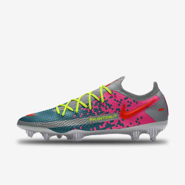 Men\'s Nike Phantom GT Elite By You Custom Firm Ground Football Shoes Multicolor | NK831CTN