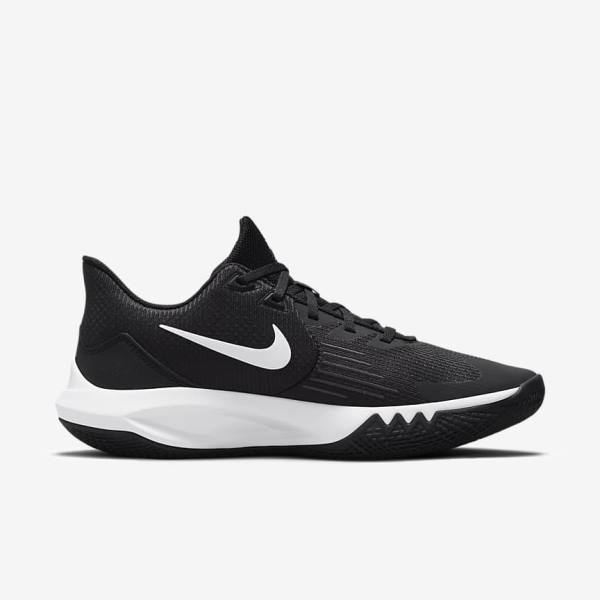 Men's Nike Precision 5 Basketball Shoes Black / Dark Grey / White | NK907VZD