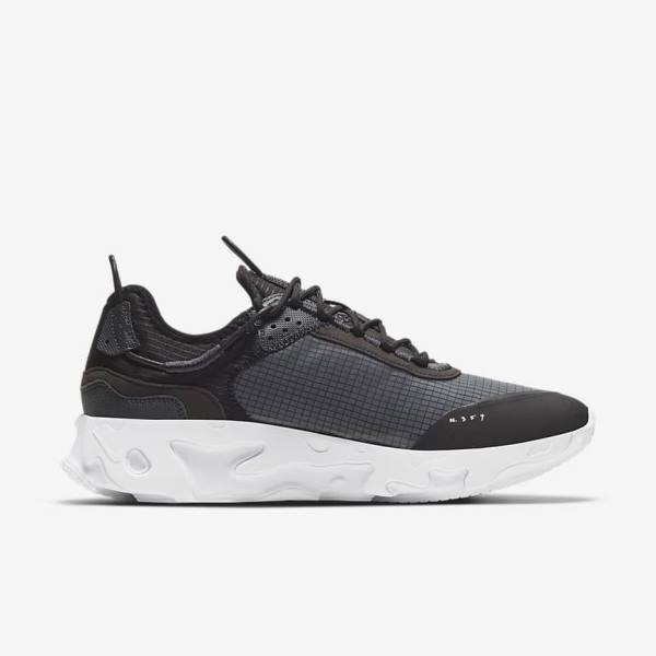 Men's Nike React Live Trainers Black / Dark Grey / White | NK576GEW