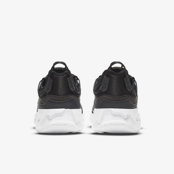 Men's Nike React Live Trainers Black / Dark Grey / White | NK576GEW