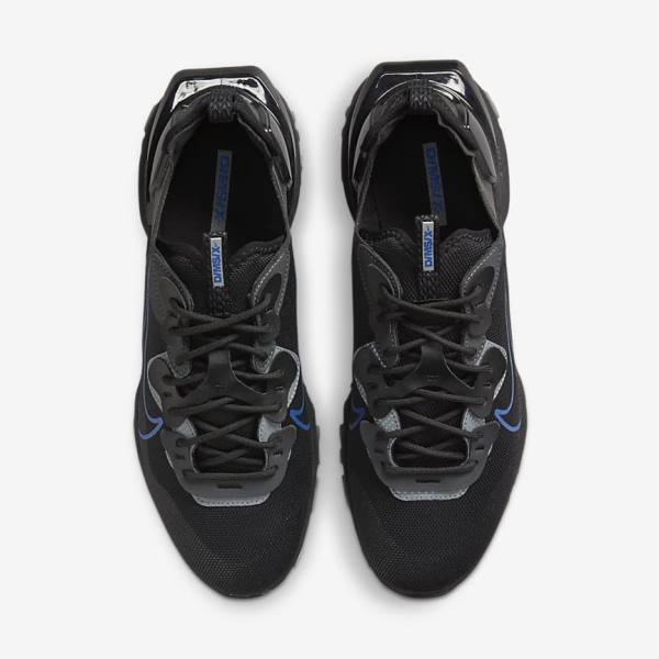 Men's Nike React Vision Trainers Black / Dark Grey / Royal | NK086ZDL