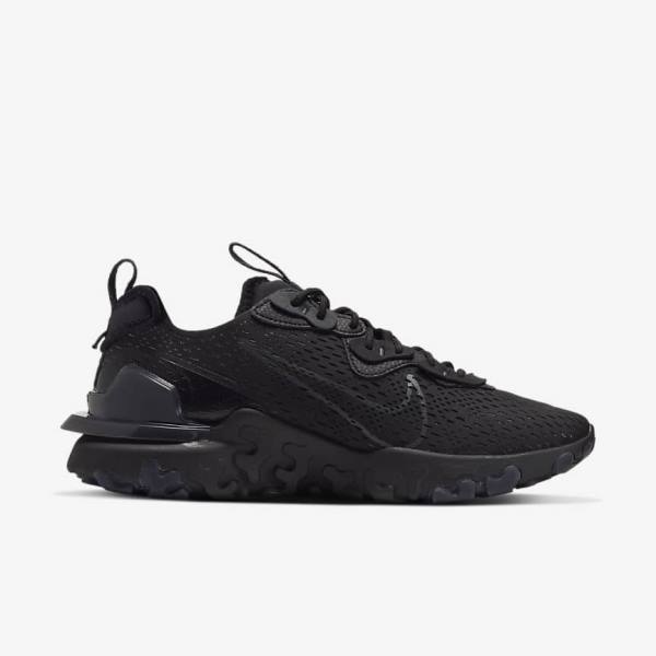 Men's Nike React Vision Trainers Black / Dark Grey | NK487LMX