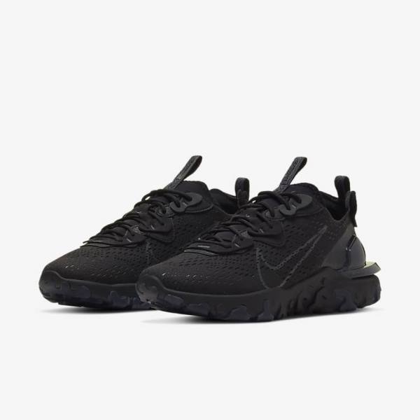 Men's Nike React Vision Trainers Black / Dark Grey | NK487LMX