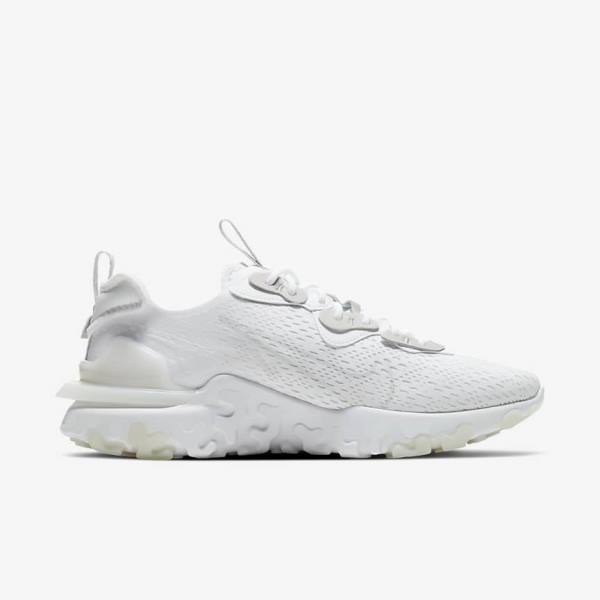 Men's Nike React Vision Trainers White / Light Grey / Light Grey | NK386QSY