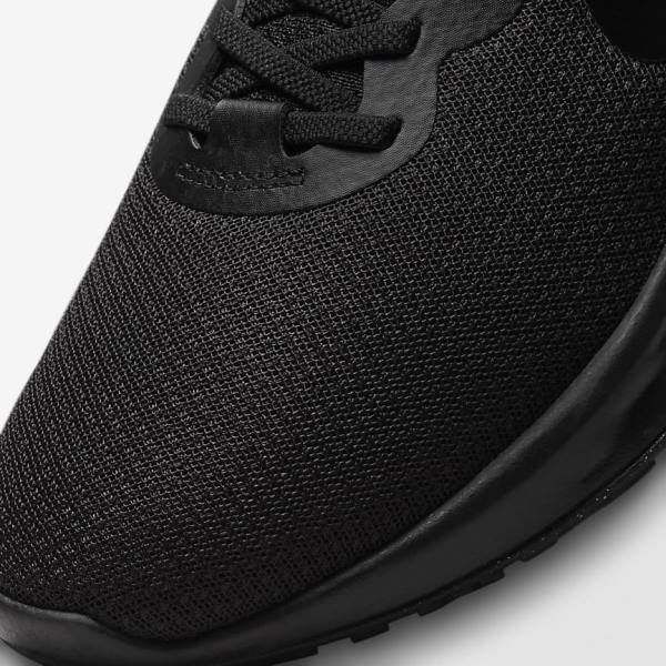 Men's Nike Revolution 6 FlyEase Next Nature Easy-On-And-Off Road (Extra Wide) Running Shoes Black / Dark Grey | NK201HEM