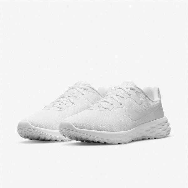 Men's Nike Revolution 6 Next Nature Road Running Shoes White | NK054KVX