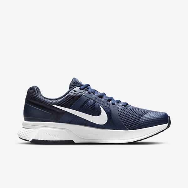 Men's Nike Run Swift 2 Road Running Shoes Navy / Obsidian / White | NK875MOG