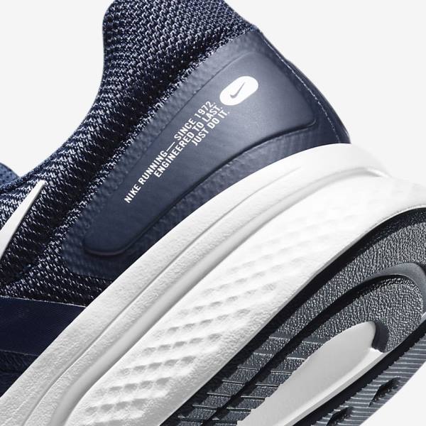 Men's Nike Run Swift 2 Road Running Shoes Navy / Obsidian / White | NK875MOG