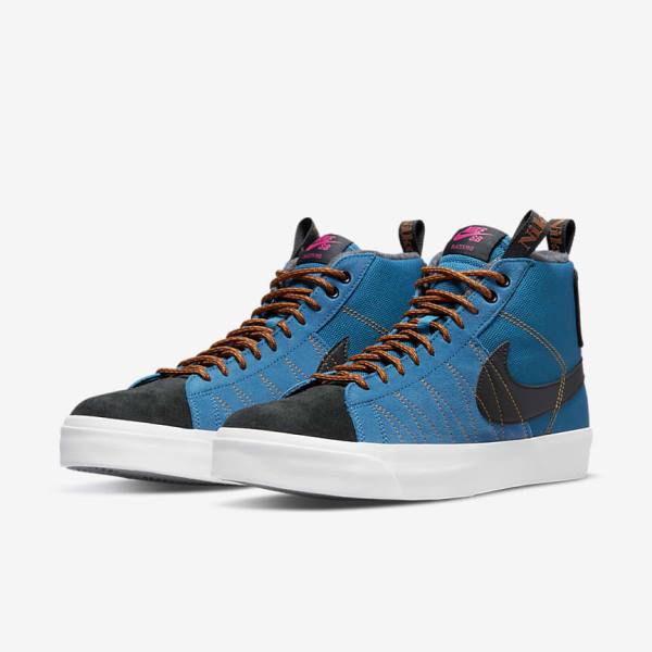 Men's Nike SB Zoom Blazer Mid Premium Trainers Black | NK807STB