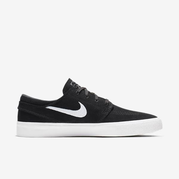 Men's Nike SB Zoom Stefan Janoski RM Trainers Black / Grey / Light Brown / White | NK891JDL