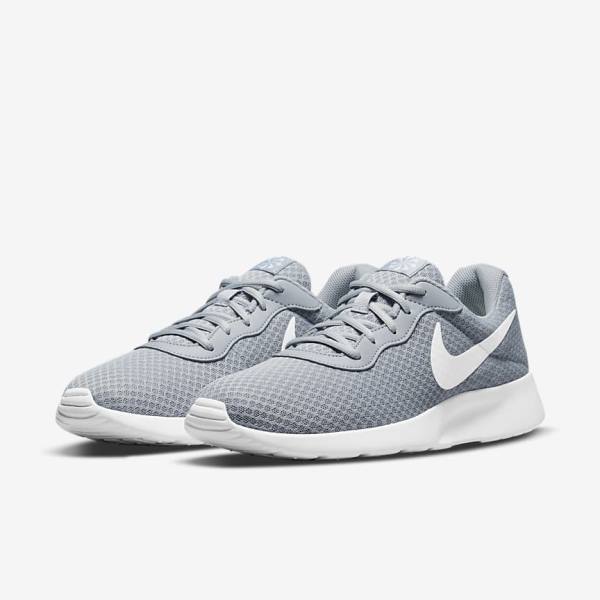 Men's Nike Tanjun Trainers Grey / Black / White | NK638DJF