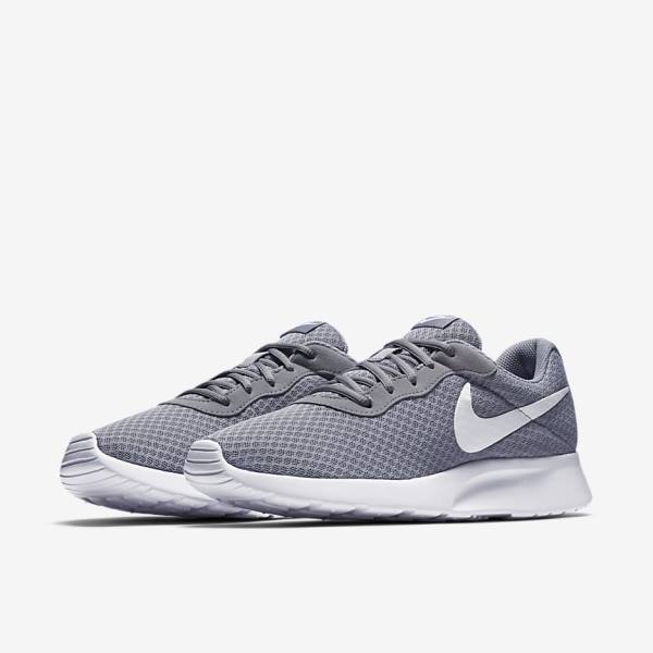 Men's Nike Tanjun Trainers Grey / White | NK390GKJ