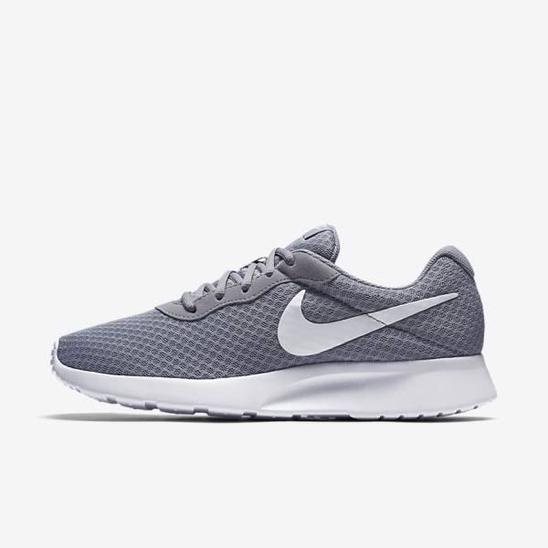 Men\'s Nike Tanjun Trainers Grey / White | NK390GKJ