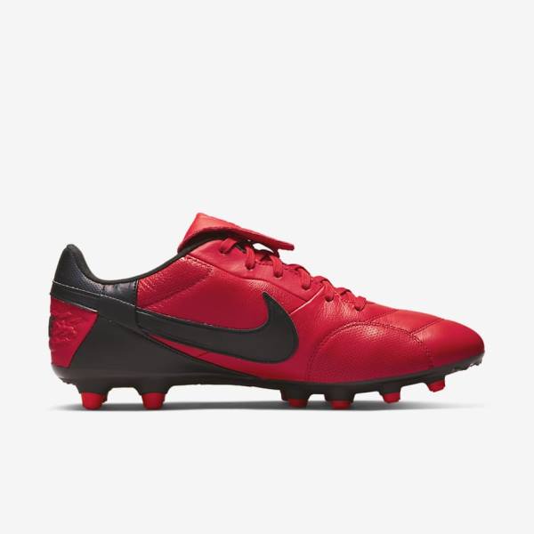 Men's Nike The Premier 3 FG Firm-Grounds Football Shoes Red / Black | NK541LNR