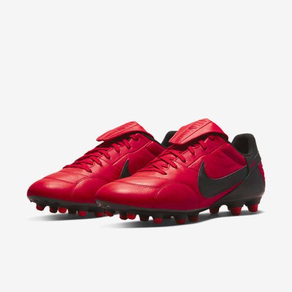 Men's Nike The Premier 3 FG Firm-Grounds Football Shoes Red / Black | NK541LNR