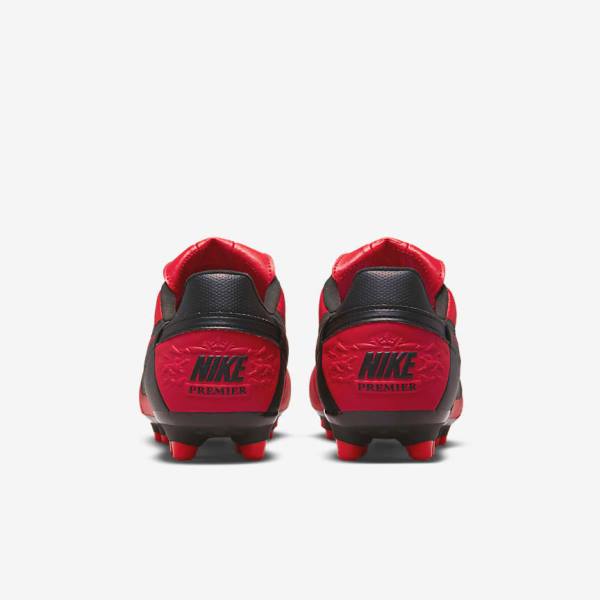 Men's Nike The Premier 3 FG Firm-Grounds Football Shoes Red / Black | NK541LNR