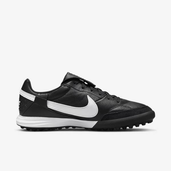 Men's Nike The Premier 3 TF Artificial-Turf Football Shoes Black / White | NK374VUL