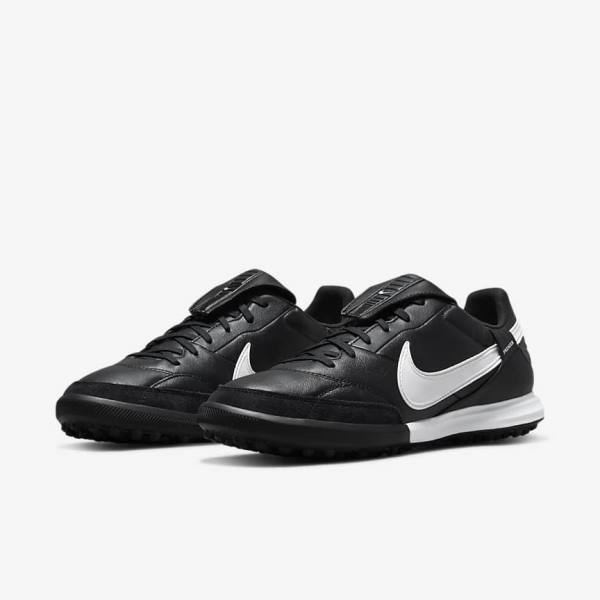 Men's Nike The Premier 3 TF Artificial-Turf Football Shoes Black / White | NK374VUL